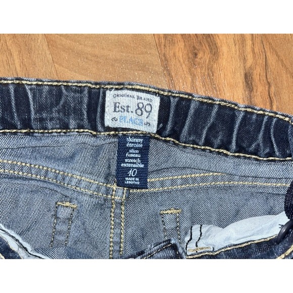 Children's Place Girls Sz 10 Jeans Skinny Slim Stretch Denim Adjustable… - Picture 4 of 5